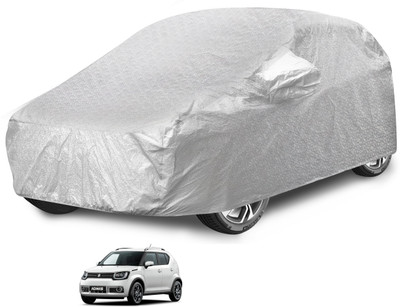 Auto Hub Car Cover For Maruti Ignis (With Mirror Pockets)(Silver)