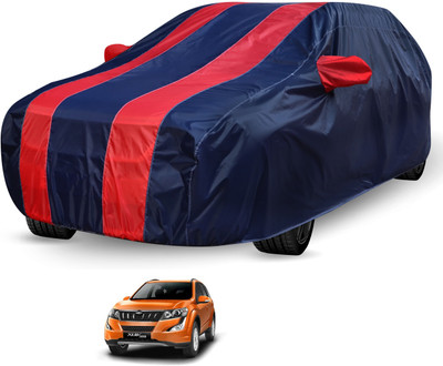 Auto Hub Car Cover For Mahindra XUV 500 (Without Mirror Pockets)(Black, Red)