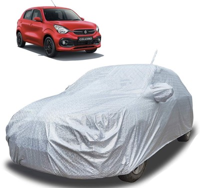 octavic Car Cover For Maruti Suzuki Celerio (With Mirror Pockets)(Silver)