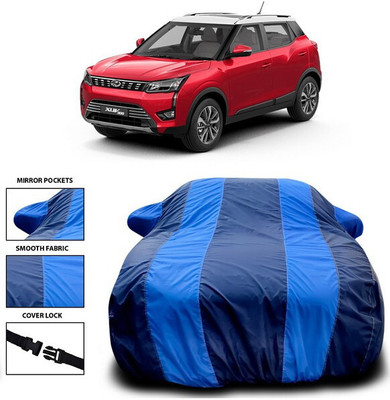 SEBONGO Car Cover For Mahindra XUV 300 (With Mirror Pockets)(Blue)