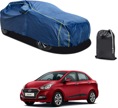 CODOKI Car Cover For Hyundai Xcent (With Mirror Pockets)(Blue, For 2019, 2020, 2021, 2022, 2023 Models)