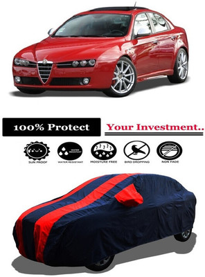 Amexride Car Cover For Alfa Romeo Sedan 159 1.9 JTD (With Mirror Pockets)(Red)