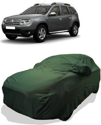 QLAX Car Cover For Maruti Duster 110PS Diesel RxL (With Mirror Pockets)(Green)