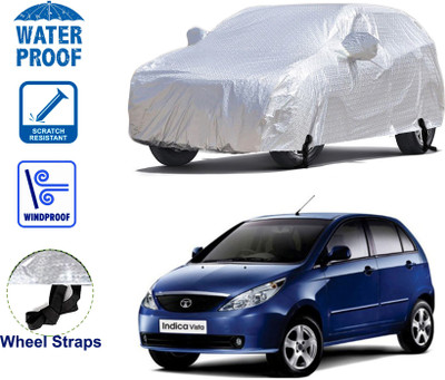 STARIE Car Cover For Tata Vista Tech (With Mirror Pockets)(Silver)