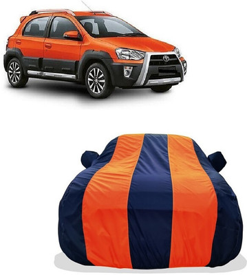 Tricway Car Cover For Toyota Etios Cross 1.5L V Petrol (With Mirror Pockets)(Orange)