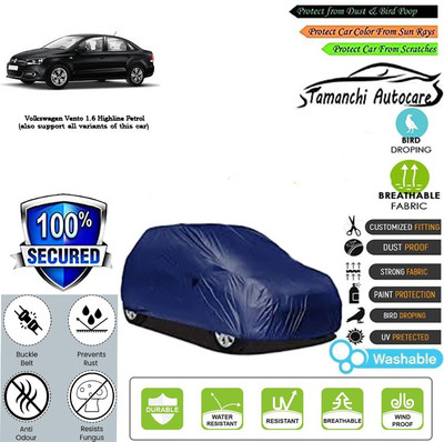 Tamanchi Autocare Car Cover For Volkswagen Vento 1.6 Highline Petrol(Blue)