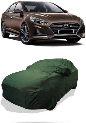 Coxtor Car Cover For Hyundai Sonata Facelift (With Mirror Pockets)(Green)