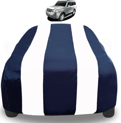 Auto Hub Car Cover For Tata Sumo Grande (With Mirror Pockets)(White)