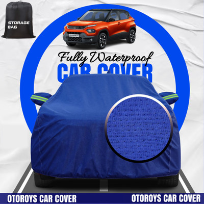 Otoroys Car Cover For Tata Punch (With Mirror Pockets)(Blue, For 2021, 2022, 2023, 2024, 2025 Models)