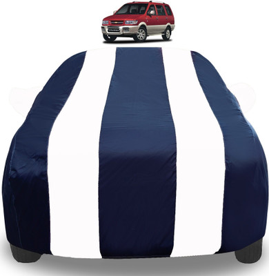 Auto Hub Car Cover For Chevrolet Tavera (With Mirror Pockets)(White)