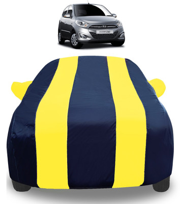 Amanzo Car Cover For Hyundai i10 (With Mirror Pockets)(Yellow)
