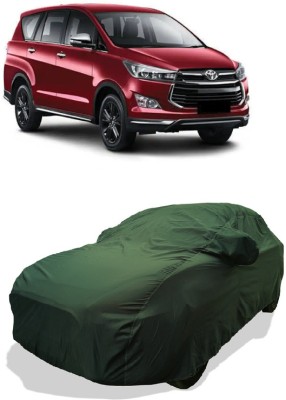 Coxtor Car Cover For Toyota Innova Crysta Touring Sport (With Mirror Pockets)(Green)