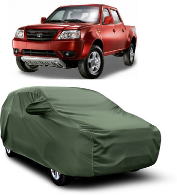aosis Car Cover For Tata Xenon (With Mirror Pockets)(Green)