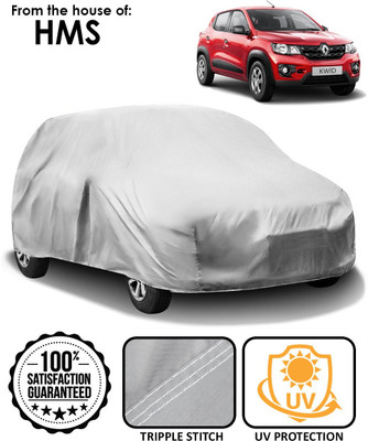 HMS Car Cover For Renault Kwid (Without Mirror Pockets)(Silver)