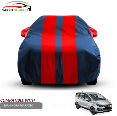 AUTO ALAXON Car Cover For Mahindra Marazzo (With Mirror Pockets)(Blue, Red)