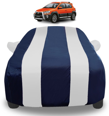 Auto Hub Car Cover For Toyota Etios Cross (With Mirror Pockets)(Silver)