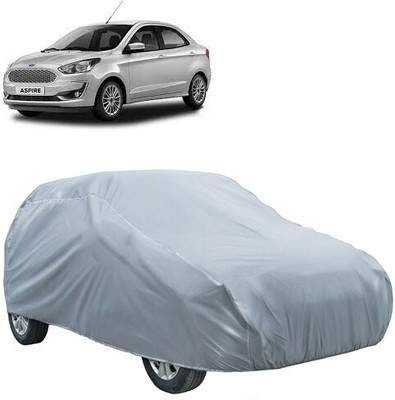 Kuchipudi Car Cover For Ford Figo Aspire (Without Mirror Pockets)(Silver)
