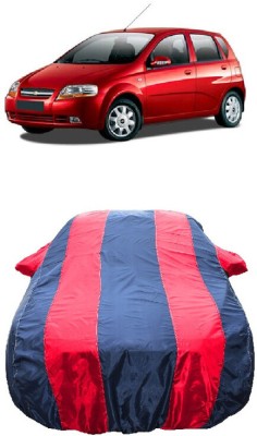 Wegather Car Cover For Chevrolet Aveo Uva (With Mirror Pockets)(Red)