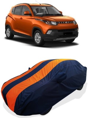 Coxtor Car Cover For Mahindra KUV100 NXT G80 K4 Plus 5Str Petrol (With Mirror Pockets)(Orange)