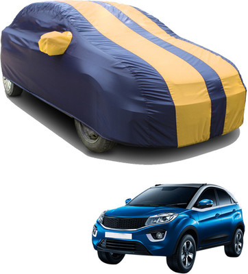 SS FOR YOUR SMART NEEDS Car Cover For Tata Nexon (With Mirror Pockets)(Blue, Yellow)