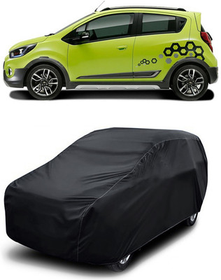 MoTRoX Car Cover For Chevrolet Beat (Without Mirror Pockets)(Black)