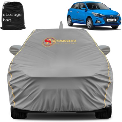 AUTOMOZEXO Car Cover For Hyundai Elite i20 Asta 1.2, Elite i20 Asta 1.4 CRDi, Elite i20 Sportz 1.2, Elite i20 (With Mirror Pockets)(Grey)