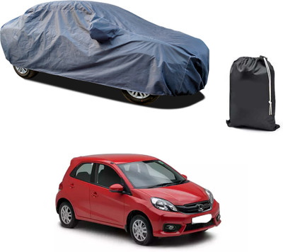 GOSHIV-car and bike accessories Car Cover For Honda Brio (With Mirror Pockets)(Grey, For 2018, 2019, 2020, 2021, 2022, 2023 Models)