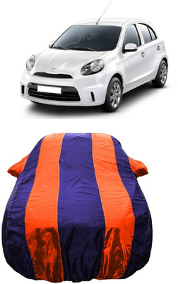 Wegather Car Cover For Nissan Micra Active XL (With Mirror Pockets)(Orange)