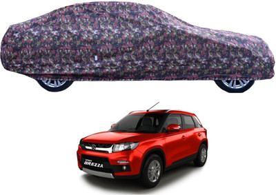 Auto Hub Car Cover For Maruti Suzuki Vitara Brezza (With Mirror Pockets)(Green)