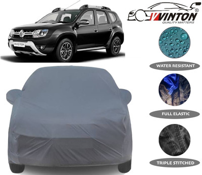 V VINTON Car Cover For Renault Duster (With Mirror Pockets)(Grey)
