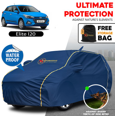 AUTOMOZEXO Car Cover For Hyundai Elite i20 Sportz 1.2, Elite i20 Magna 1.2, Elite i20 Era 1.4 CRDi, Elite i20 Asta 1.2 (With Mirror Pockets)(Blue)