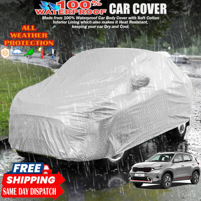 Tamanchi Autocare Car Cover For Kia Sonet(Silver)