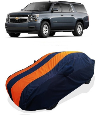 Coxtor Car Cover For Chevrolet Tahoe 5.3L V8 (With Mirror Pockets)(Orange)