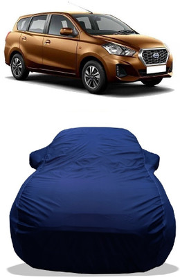 Wegather Car Cover For Datsun Go Plus T Option VDC Petrol (With Mirror Pockets)(Blue)