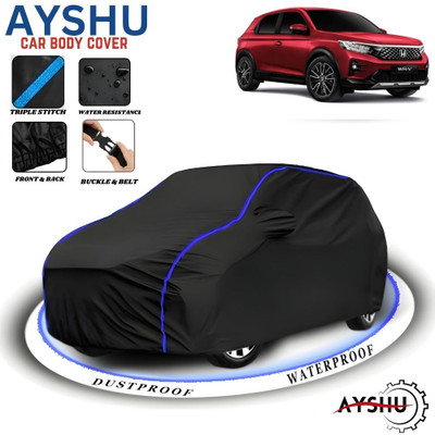 AYSHU Car Cover For Honda WR-V, WRV, WRV Edge Edition i-DTEC S Diesel, WRV Exclusive Petrol, WRV Exclusive Diesel, WRV i-VTEC S (With Mirror Pockets)(Black, Blue, For 2011, 2012, 2013, 2014, 2015, 2016, 2017, 2018, 2019, 2020, 2021, 2022, 2023, 2024 Models)