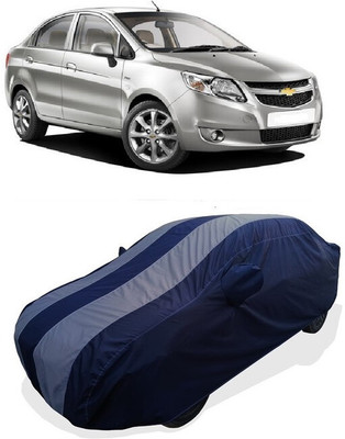 Coxtor Car Cover For Chevrolet Sail 1.3 Base (With Mirror Pockets)(Grey)