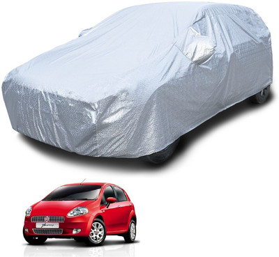 Euro Care Car Cover For Fiat Punto (With Mirror Pockets)(Silver)