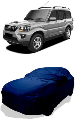 Coxtor Car Cover For Mahindra Scorpio S8 8 Seater (With Mirror Pockets)(Blue)