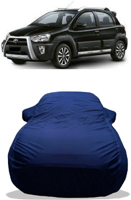 Wegather Car Cover For Toyota Etios Cross 1.4L VD (With Mirror Pockets)(Blue)