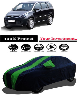 Amexride Car Cover For Tata Aria (With Mirror Pockets)(Green)