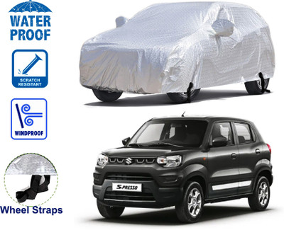 STARIE Car Cover For Maruti Suzuki S-Presso (With Mirror Pockets)(Silver)