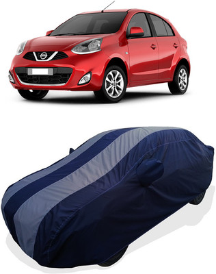Coxtor Car Cover For Nissan Micra XL CVT (With Mirror Pockets)(Grey)