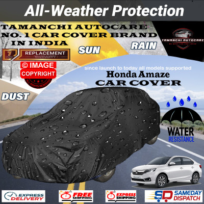Tamanchi Autocare Car Cover For Honda Amaze(Black)