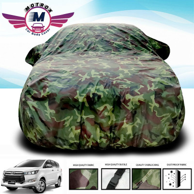 MoTRoX Car Cover For Toyota Innova Crysta (Without Mirror Pockets)(Green)