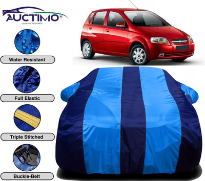 AUCTIMO Car Cover For Chevrolet Aveo Uva (With Mirror Pockets)(Multicolor)