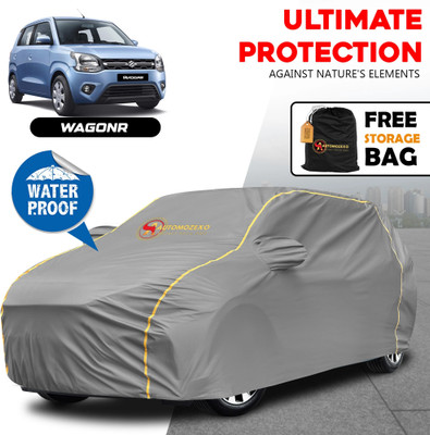 AUTOMOZEXO Car Cover For Maruti Wagon R D, Wagon R EV, Wagon R EX, Wagon R LXI CNG, WagonR (With Mirror Pockets)(Grey)
