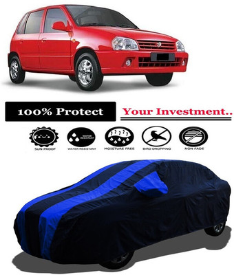 Amexride Car Cover For Maruti Suzuki Zen 1.0i (With Mirror Pockets)(Multicolor)