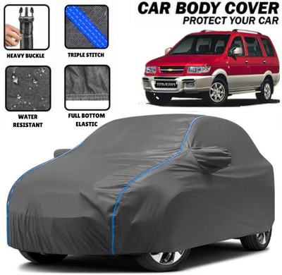 FAUXFUR Car Cover For Chevrolet Tavera 7 STR (With Mirror Pockets)(Grey)