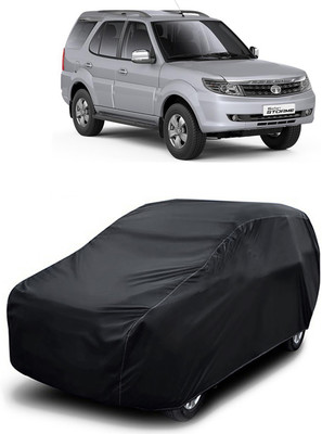 MoTRoX Car Cover For Tata Safari (Without Mirror Pockets)(Black)