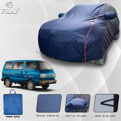 Frap Car Cover For Maruti Suzuki Omni, Omni Van, Omni MPI STD, Omni MPI CARGO (With Mirror Pockets)(Blue, Red)